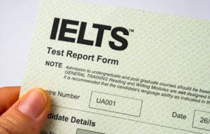 IELTS test report form