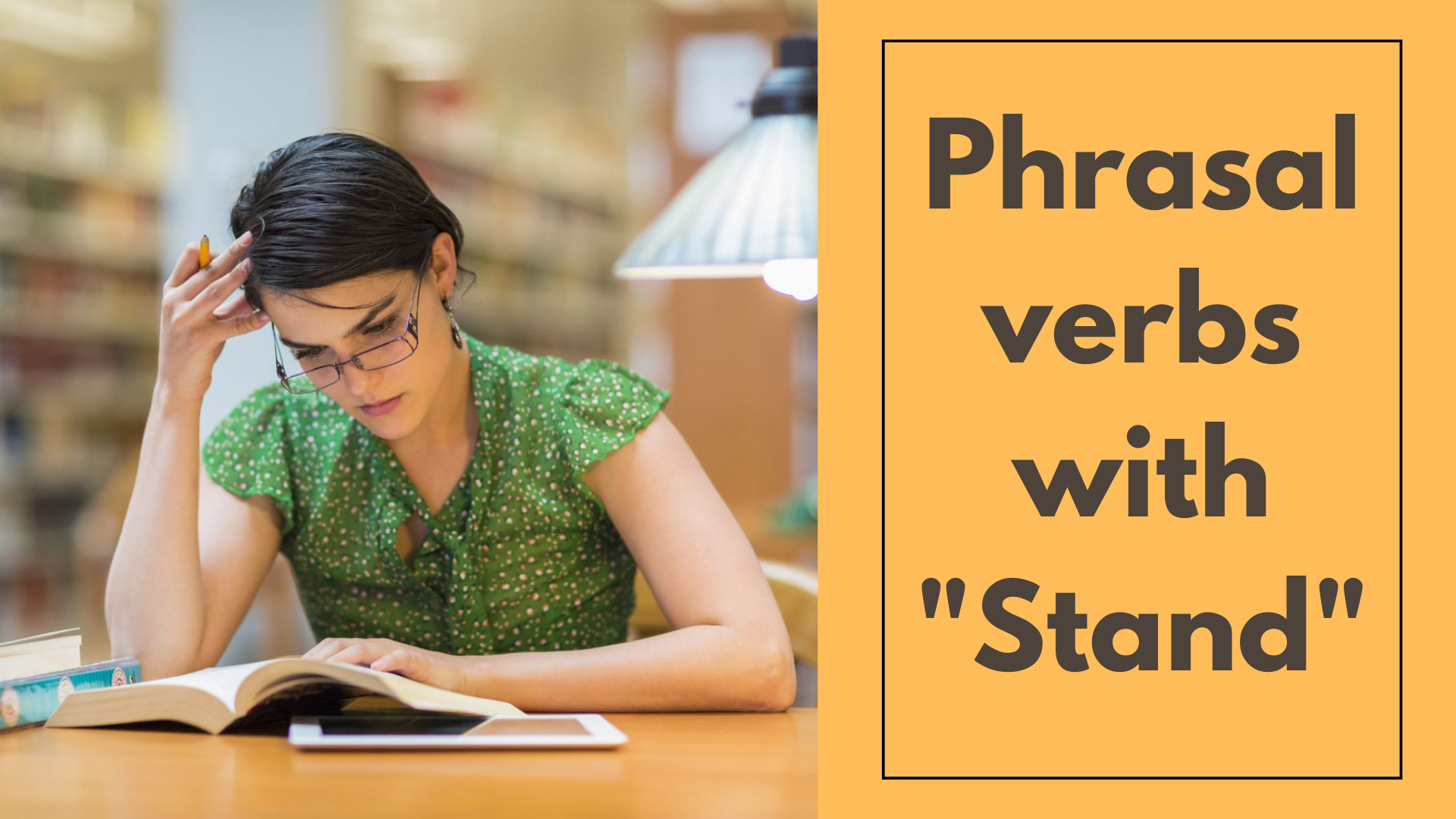 Phrasal Verb đi với "stand"