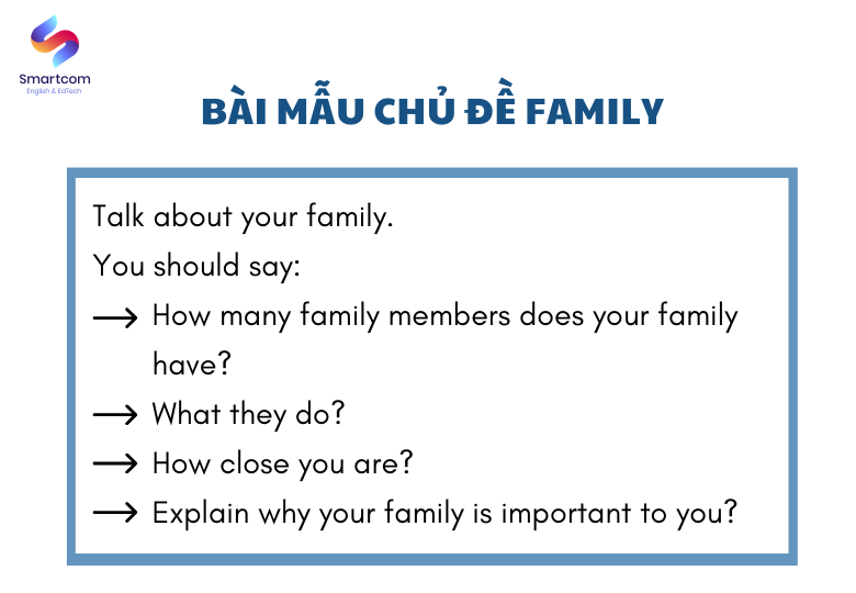 Bài mẫu chủ đề Family