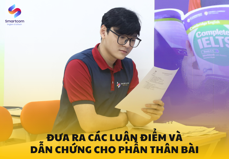 Đưa ra các luận điểm, dẫn chứng và ví dụ cho phần thân bài