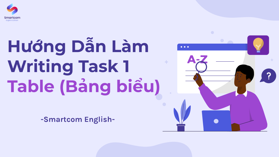 Hướng Dẫn Cách Làm Writing Task 1 Table (Bảng Biểu) 