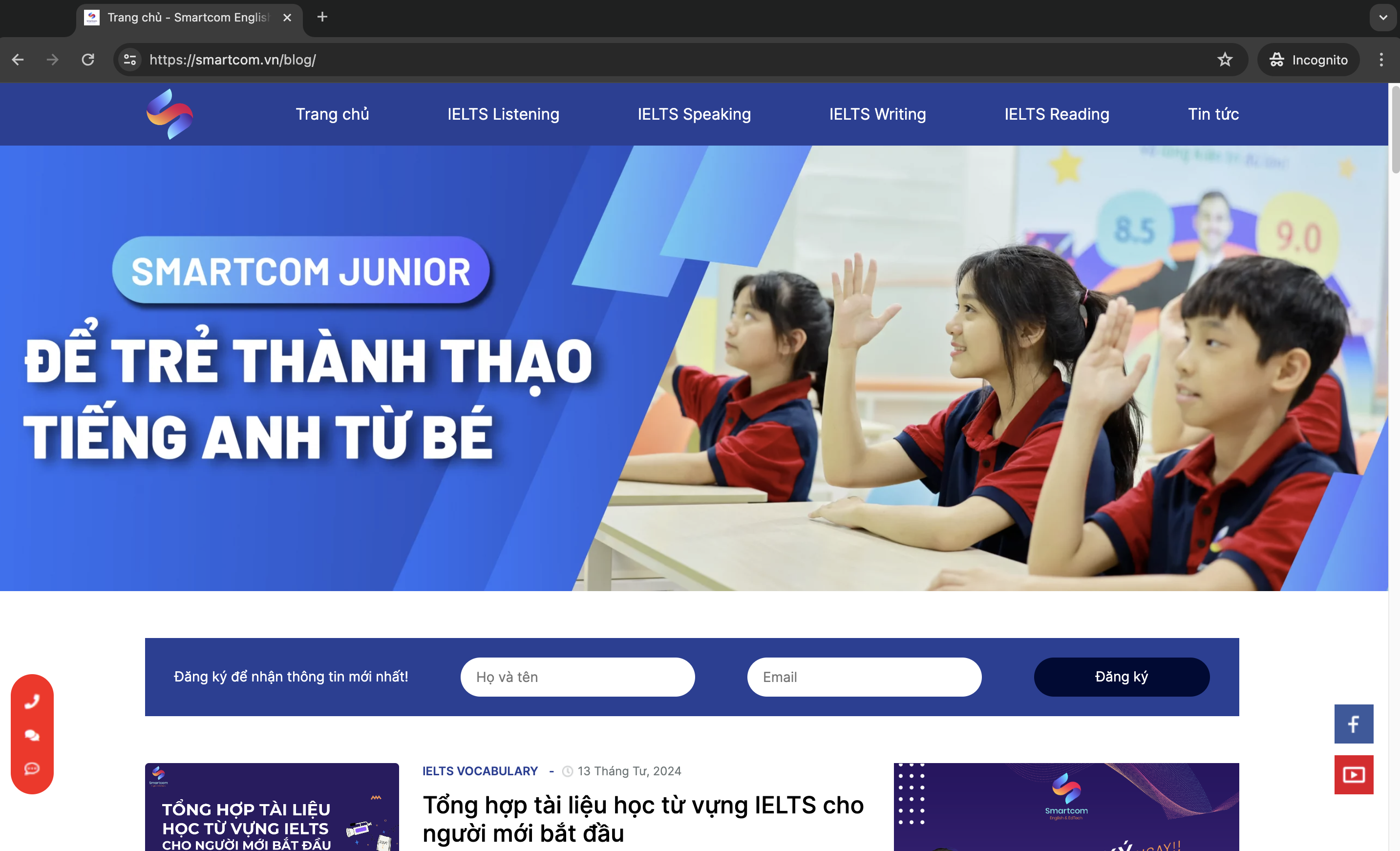 Tự học IELTS tại nhà với Smartcom English