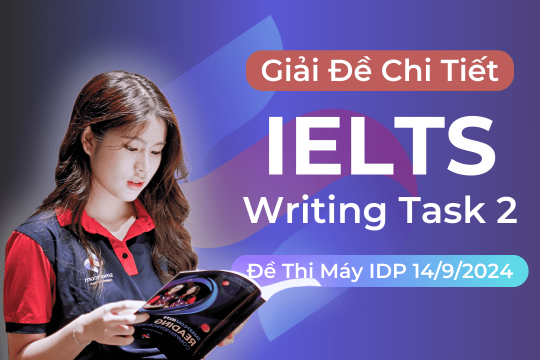 Ảnh nền đường dẫn điều hướng của bài viết Giải đề IELTS Writing task 2 thi máy IDP ngày 14/9/2024