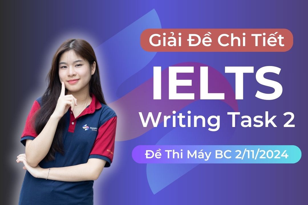 Ảnh nền đường dẫn điều hướng của bài viết Giải đề IELTS Writing task 2 thi máy tại BC ngày 2/11/2024