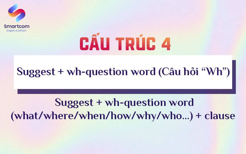 cấu trúc 4 suggest wh question word