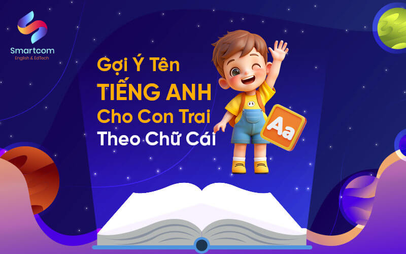 tên tiếng anh cho con trai theo chữ cái