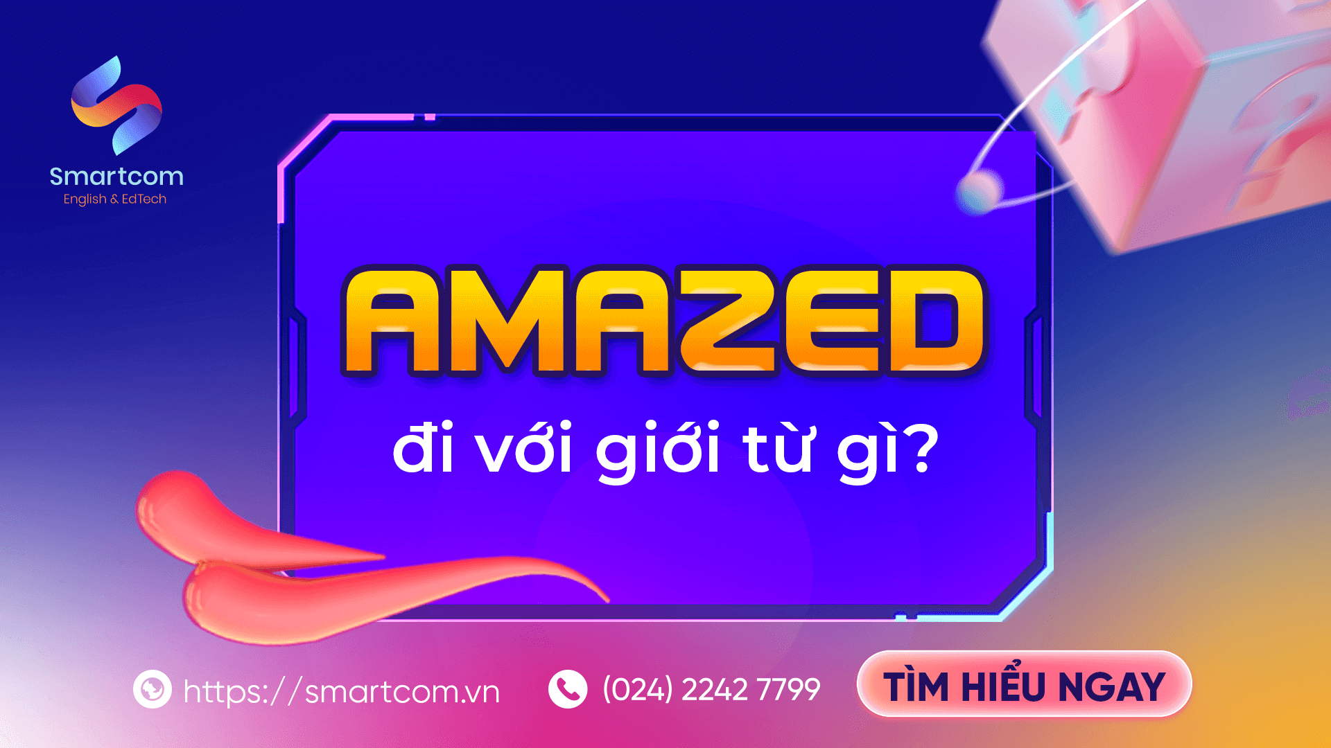 Amazed đi với giới từ gì?