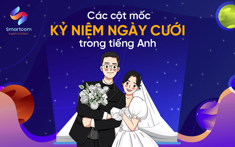 các cột mốc kỷ niệm ngày cưới trong tiếng anh