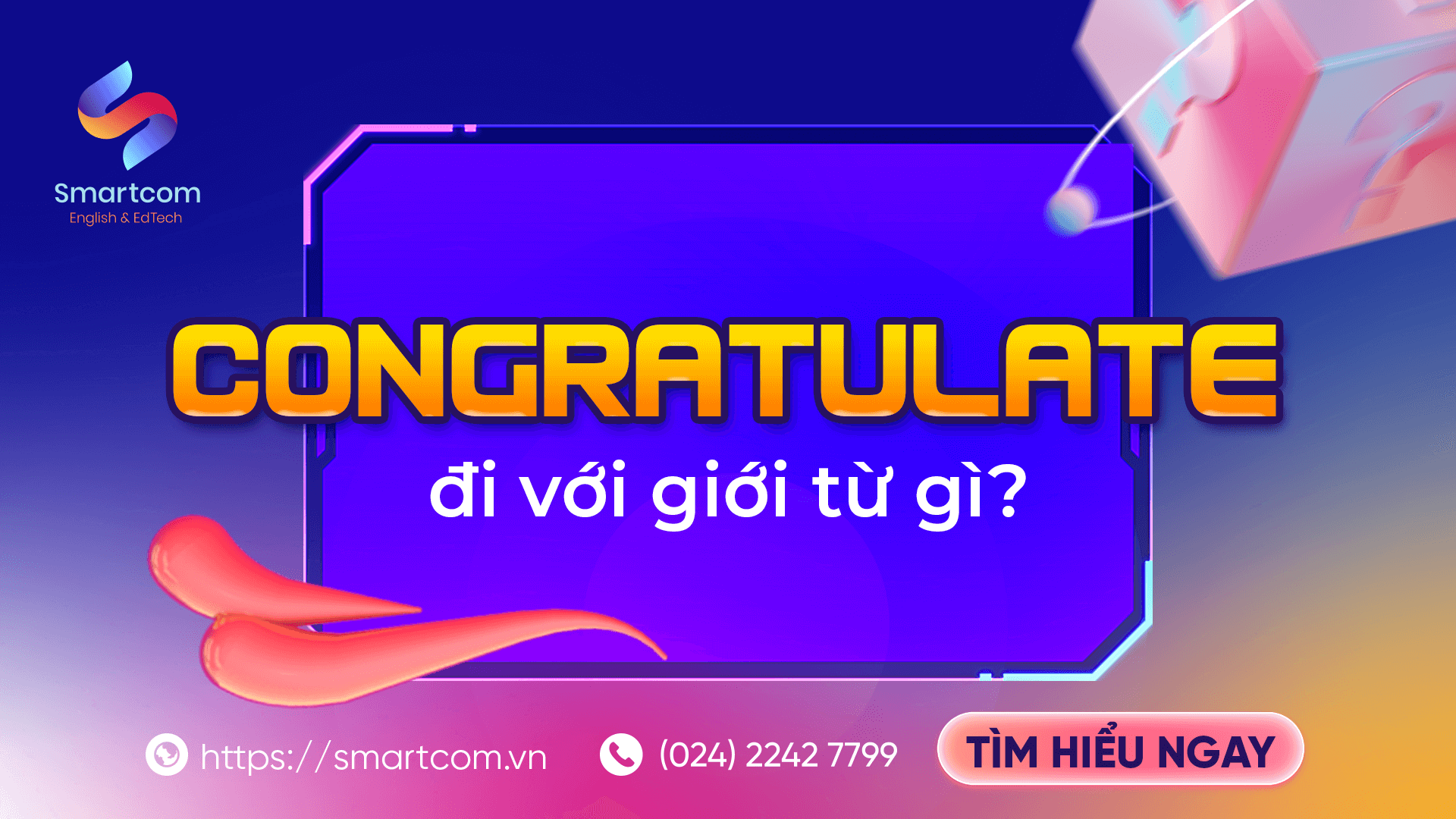 Congratulate đi với giới từ gì?