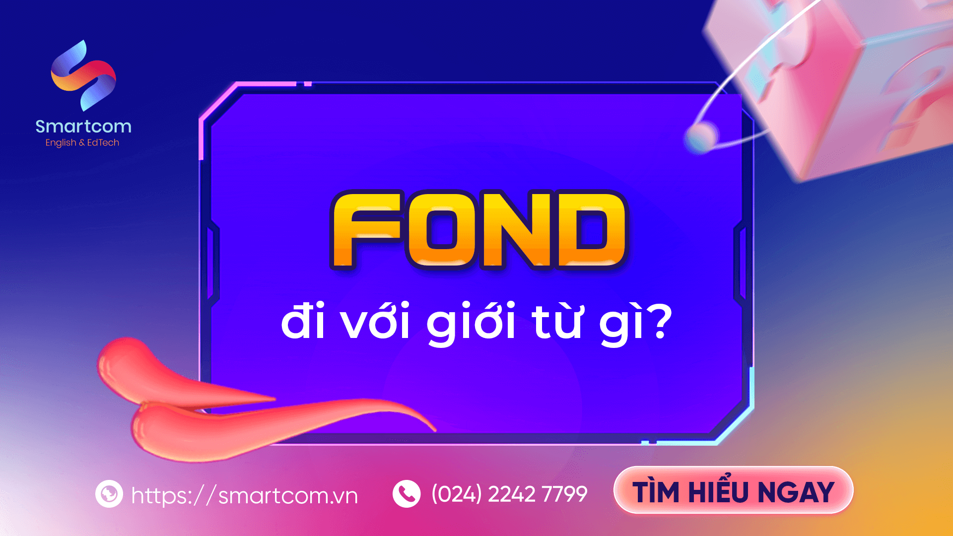 Fond đi với giới từ gì?