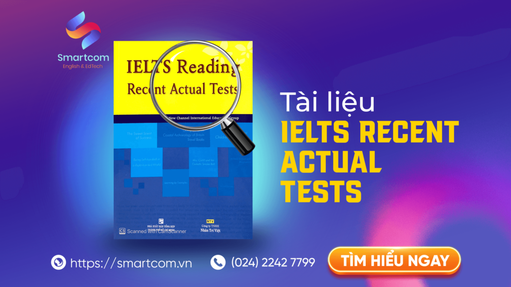 IELTS Recent Actual Tests PDF miễn phí kèm review