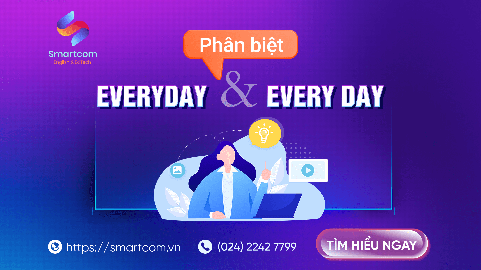 Ảnh nền đường dẫn điều hướng của bài viết Phân biệt everyday và every day
