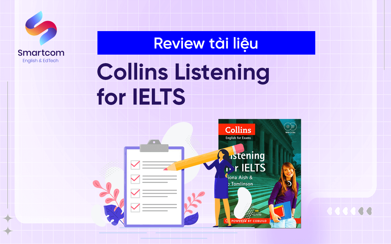 review tài liệu collins listening for ielts