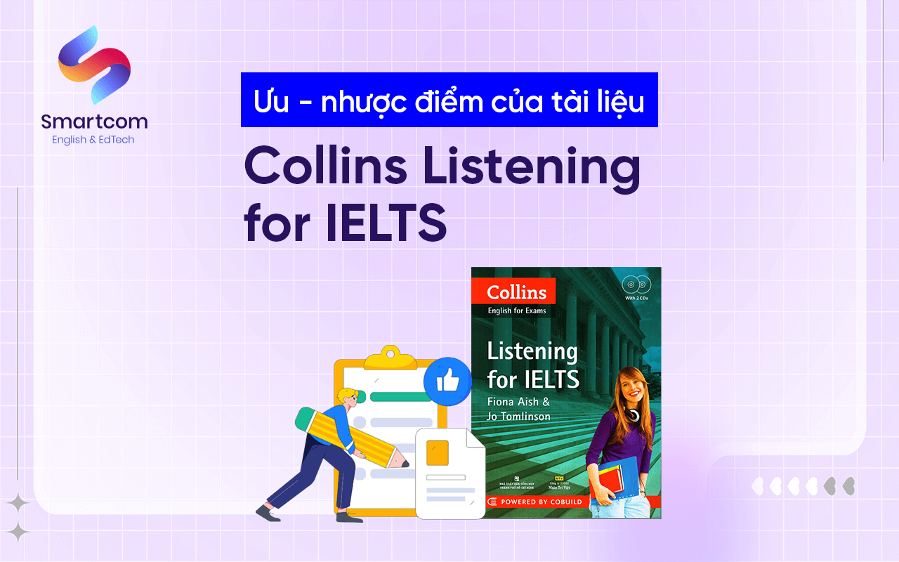 ưu nhược điểm tài liệu collins listening for ielts