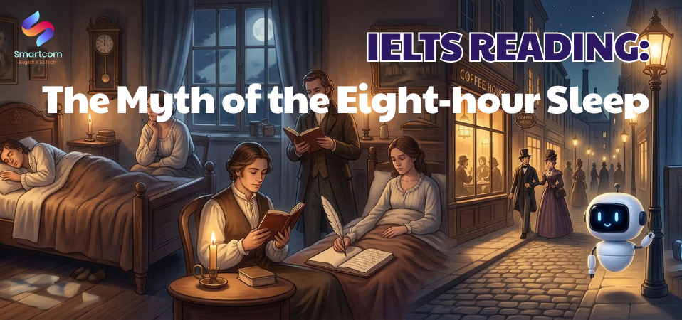 IELTS Reading “The Myth of the Eight-hour Sleep” Bài đọc tưởng quen thuộc nhưng rất dễ sập bẫy paraphrase