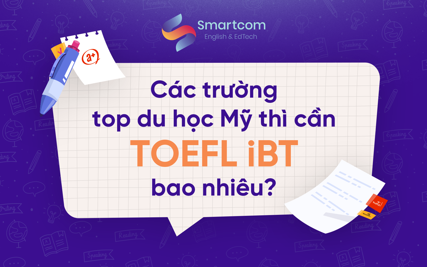 các trường top du học mỹ thì cần toefl ibt bao nhiêu