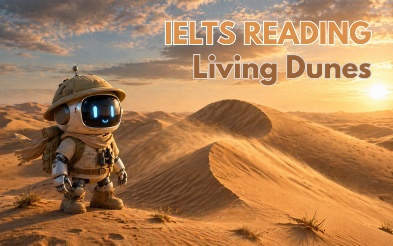 IELTS Reading Passage 3 Living Dunes: Cách làm bài chi tiết và mẹo tránh bẫy
