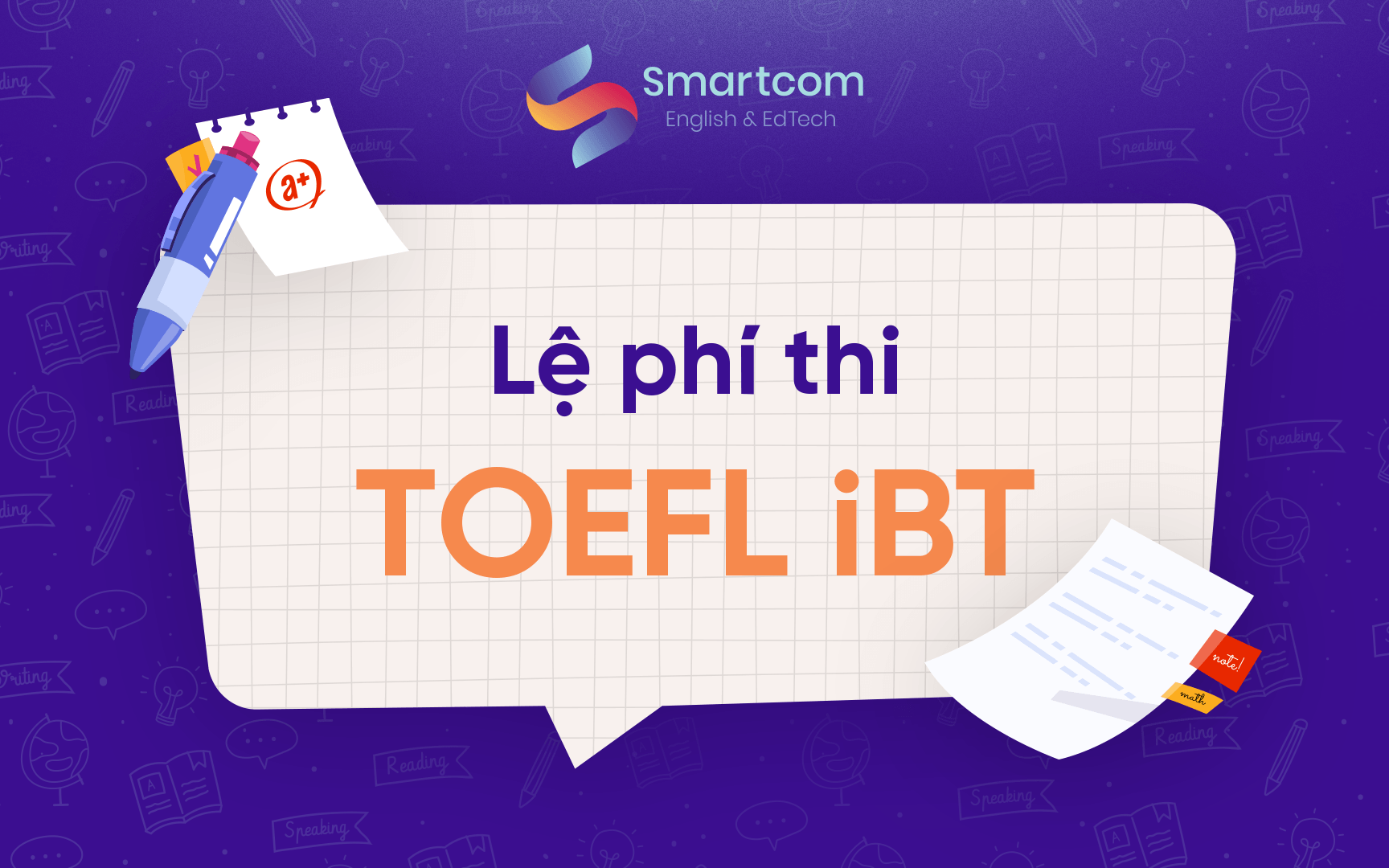 lệ phí thi toefl ibt