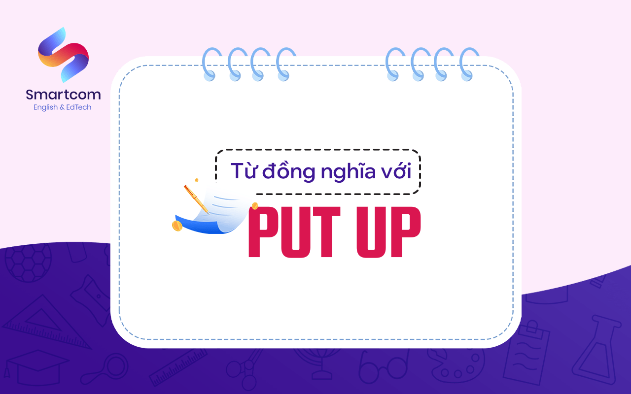 từ đồng nghĩa với put up