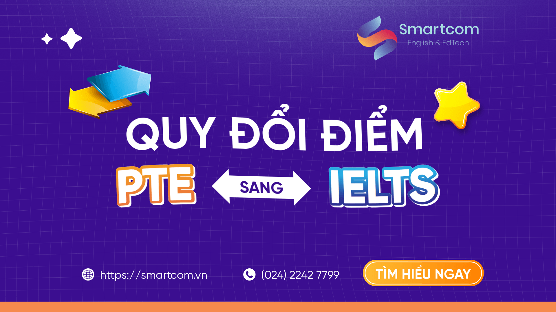 Quy đổi điểm PTE sang IELTS