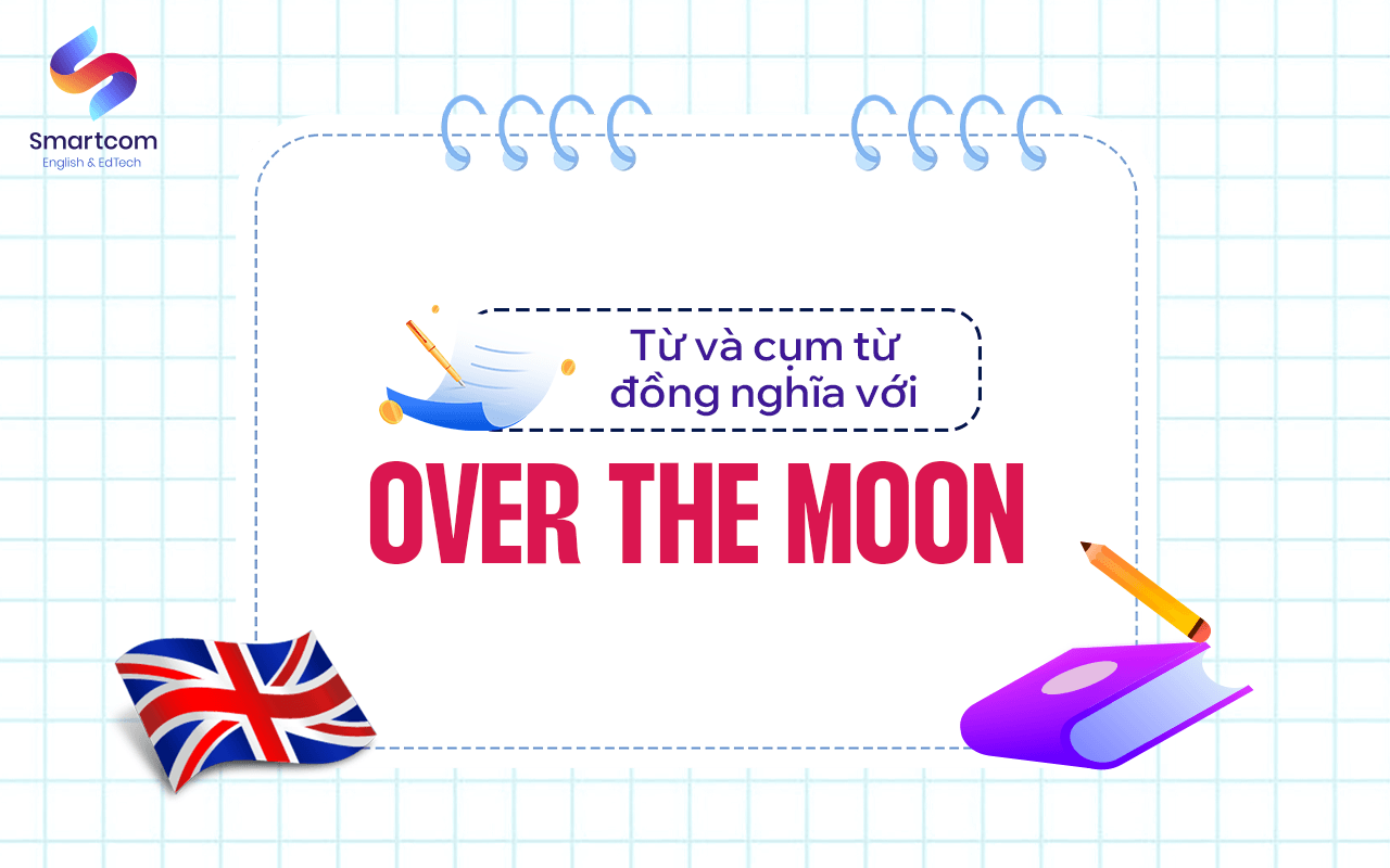 từ và cụm từ đồng nghĩa với over the moon
