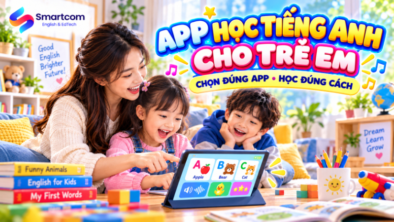 App học tiếng Anh cho trẻ em: tiêu chí chọn và kiểm soát thời gian