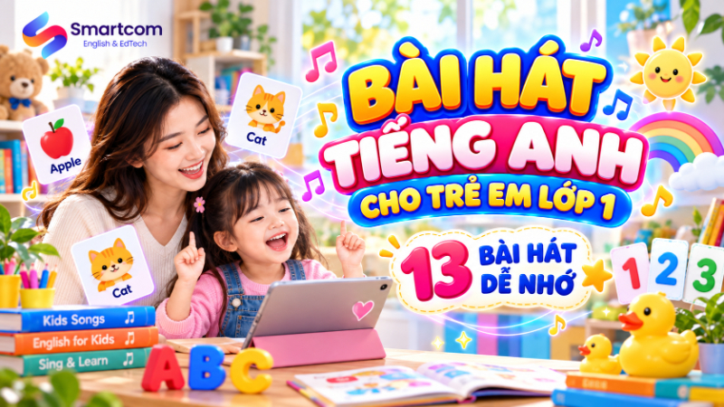 Bài hát tiếng Anh cho trẻ em lớp 1: học từ và mẫu câu qua nhạc