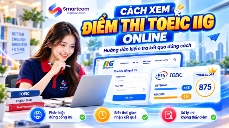 Cách xem điểm thi TOEIC IIG online và xử lý khi không thấy kết quả