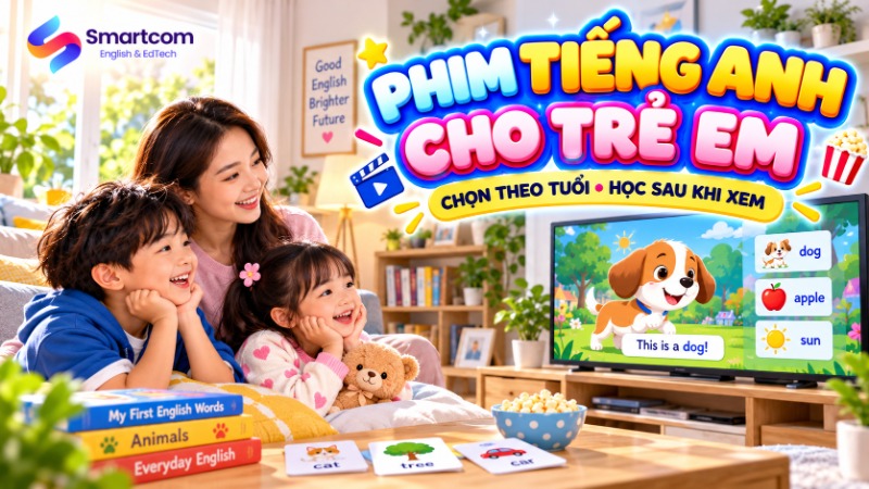 Chọn phim tiếng Anh cho trẻ em theo tuổi và học sau khi xem