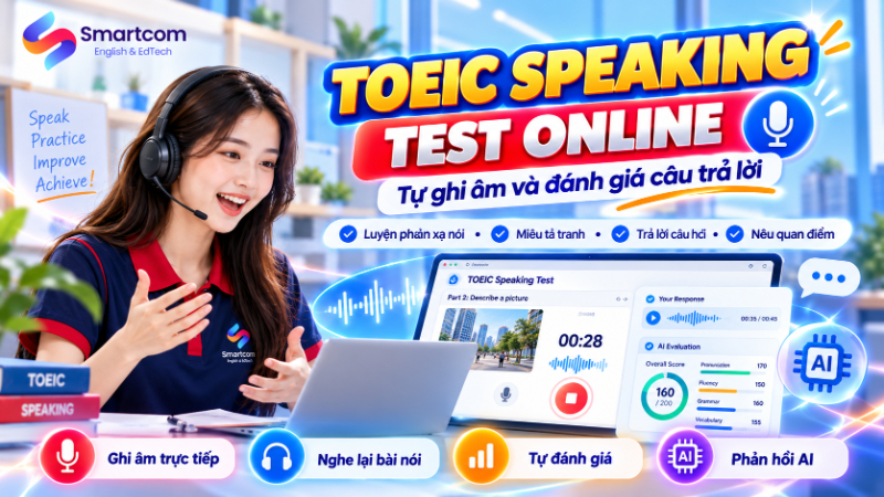 Cách làm TOEIC Speaking test online và ghi âm câu trả lời