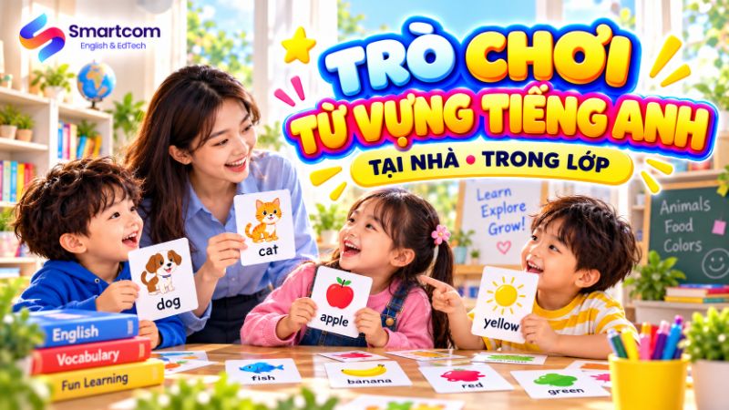 Trò chơi từ vựng tiếng Anh cho trẻ em tại nhà và trong lớp