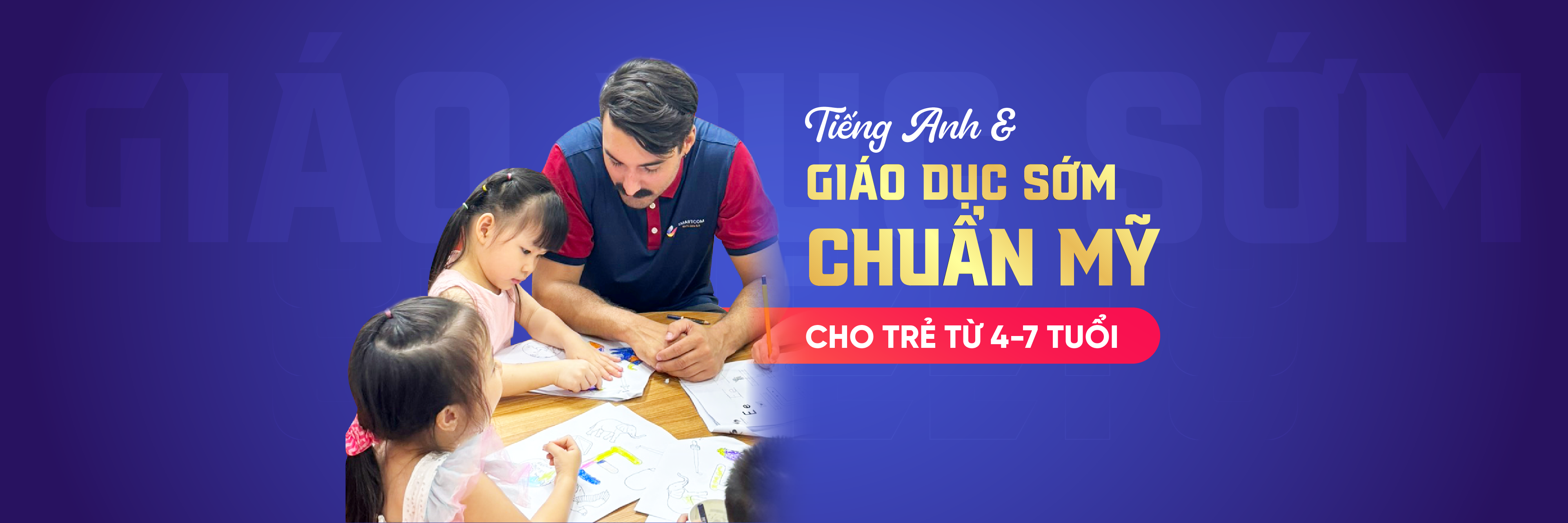 Ảnh nền đường dẫn điều hướng của bài viết Tiếng Anh & Giáo dục sớm chuẩn Mỹ (4-7 tuổi)