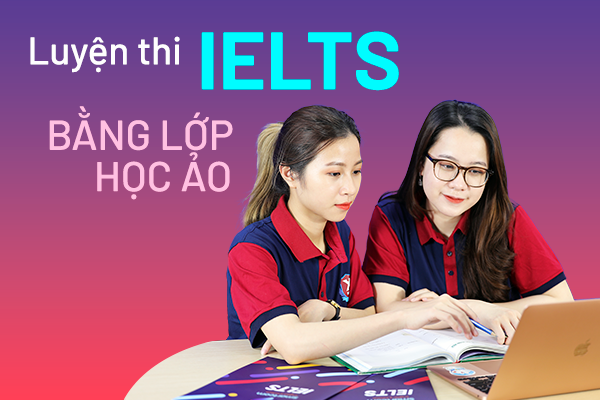 Ảnh nền đường dẫn điều hướng của bài viết Luyện thi IELTS bằng lớp học ảo