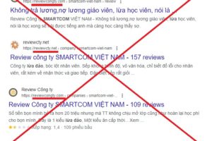 Sự thật “Smartcom lừa đảo” trên các trang “review công ty”
