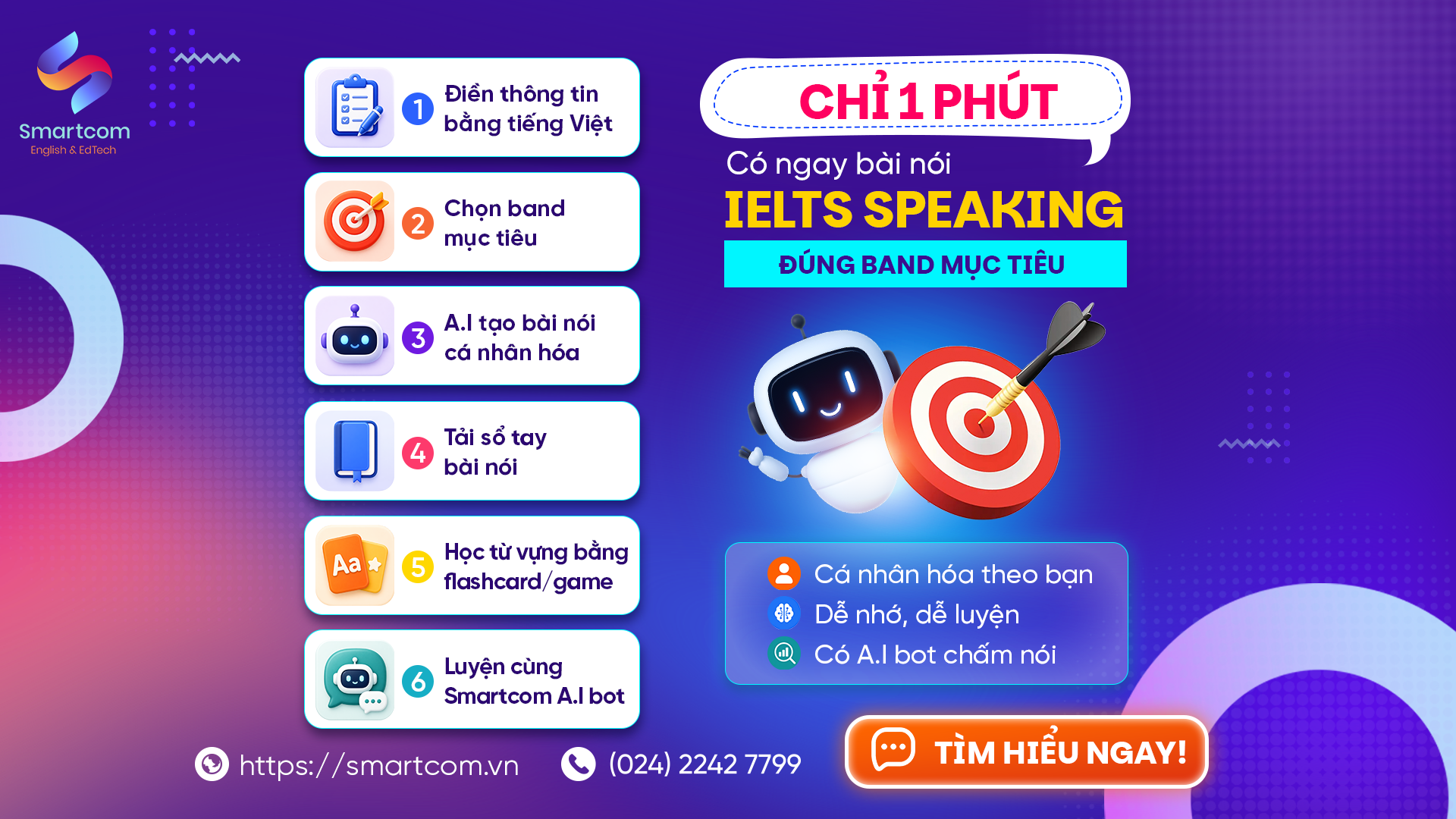 ielts speaking trong smartcom ai