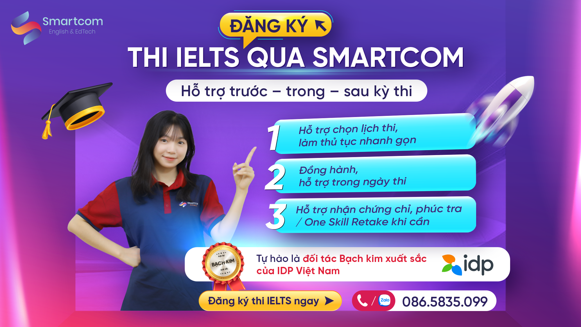 lợi ích đăng ký thi ielts qua smartcom