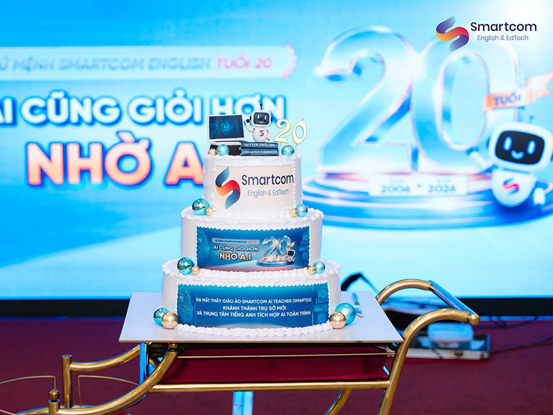 Smartcom English vui mừng kỷ niệm 20 năm thành lập (19/9/2006 – 19/9/2026)