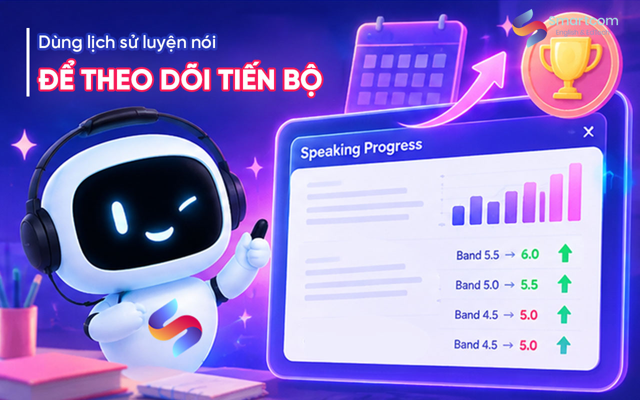 Dùng lịch sử luyện nói để theo dõi tiến bộ Dùng lịch sử luyện nói để theo dõi tiến bộ
