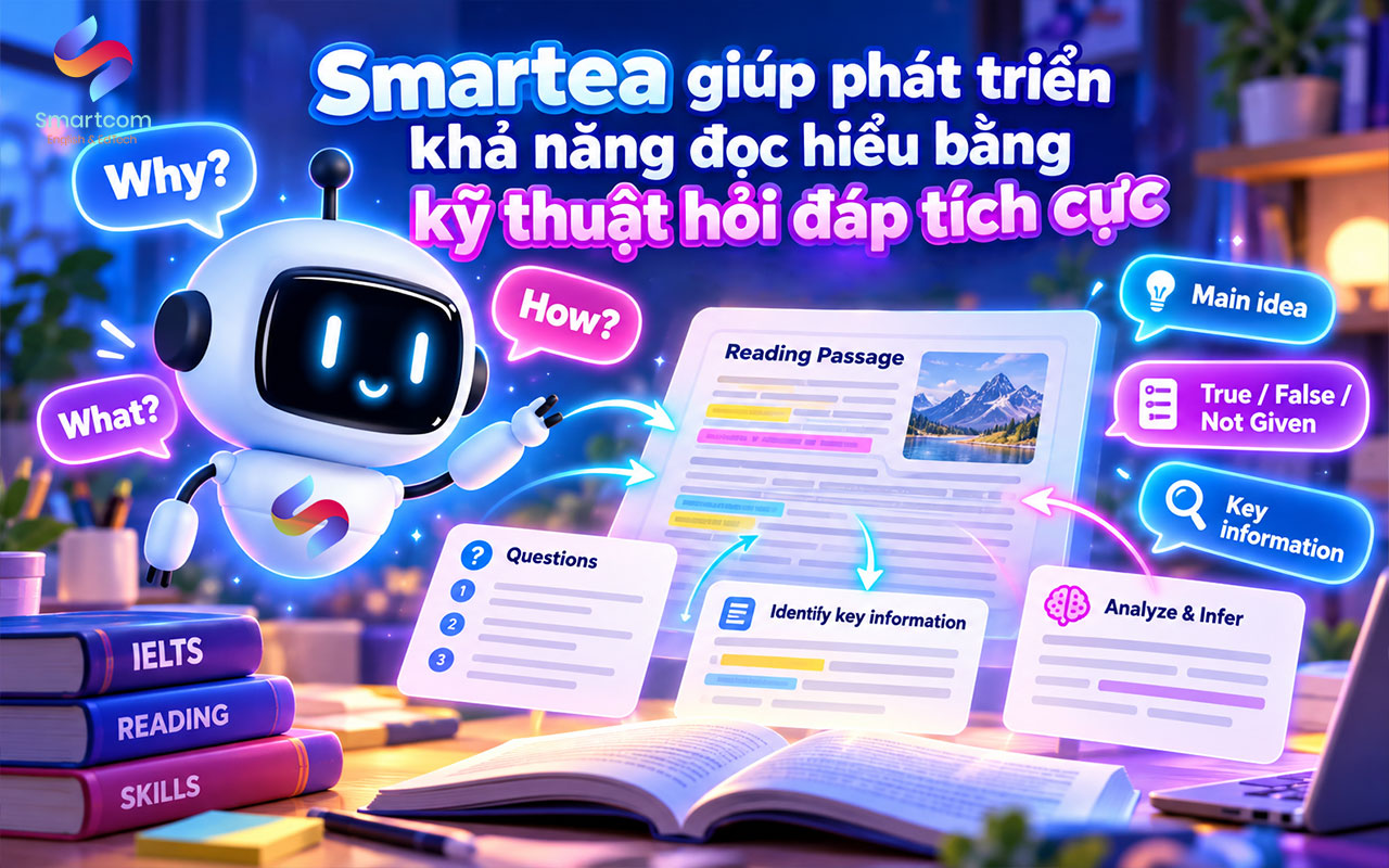 Smartea giúp phát triển khả năng đọc hiểu bằng kỹ thuật hỏi đáp tích cực Smartea giúp phát triển khả năng đọc hiểu bằng kỹ thuật hỏi đáp tích cực